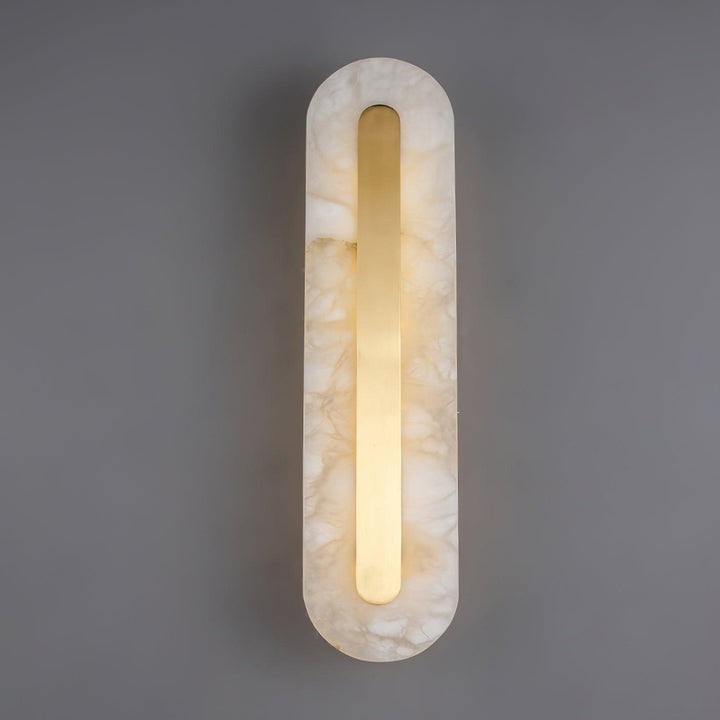 Round Alabaster LED Wall Sconce
