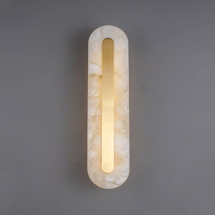 Round Alabaster LED Wall Sconce