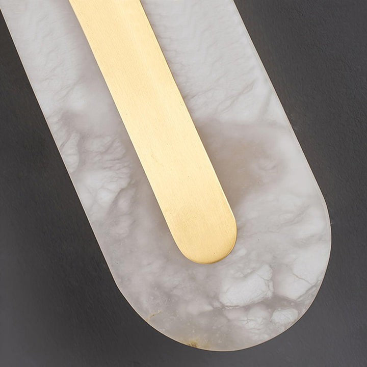 Round Alabaster LED Wall Sconce