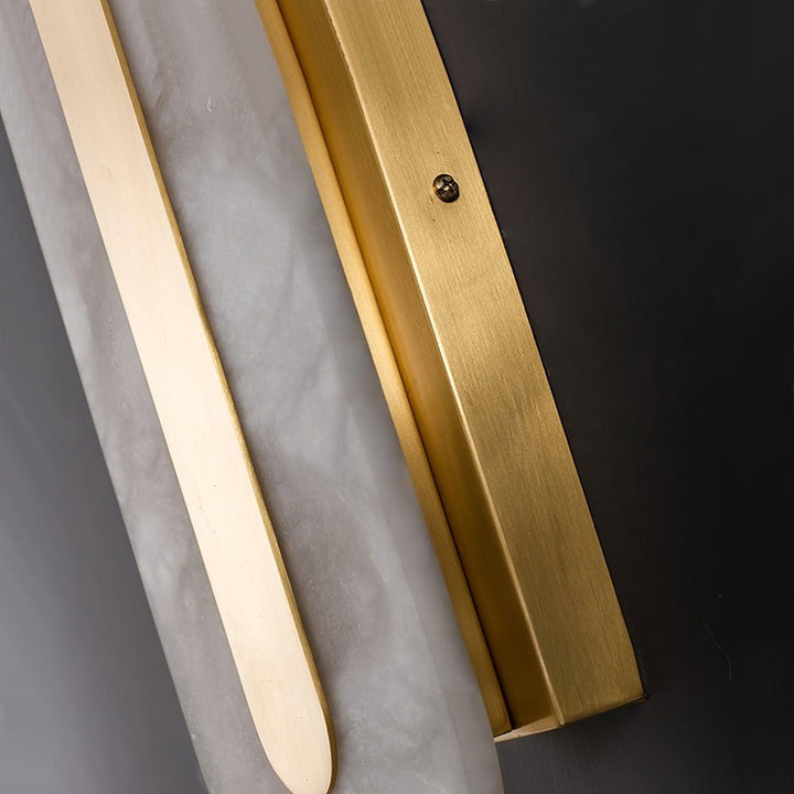 Round Alabaster LED Wall Sconce