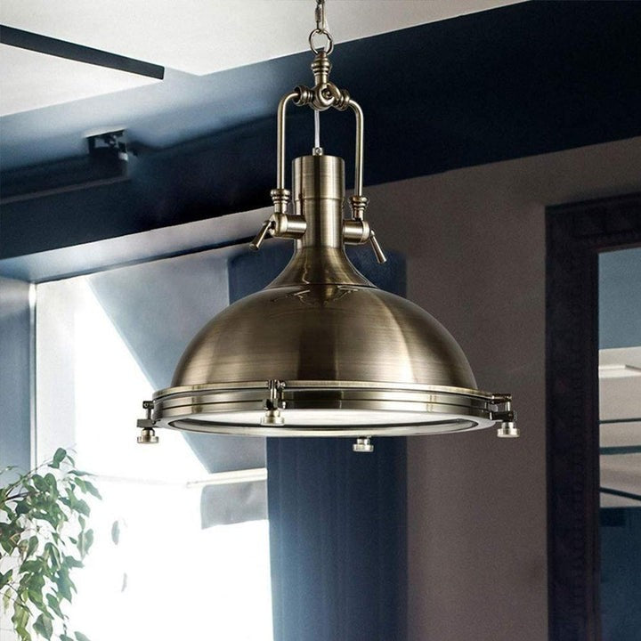 Rustic Country-Style Industrial Metal Pendant Light