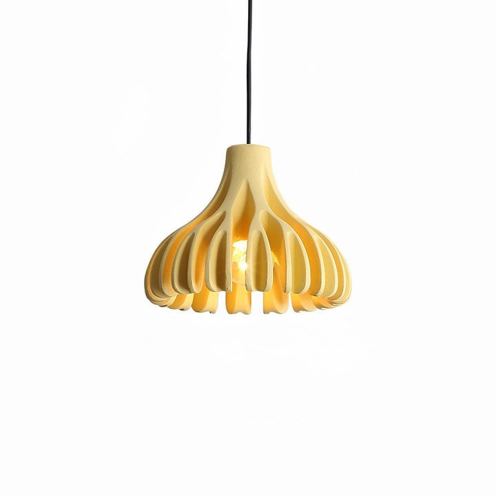 Sculptural Coral Resin Arc Pendant Light