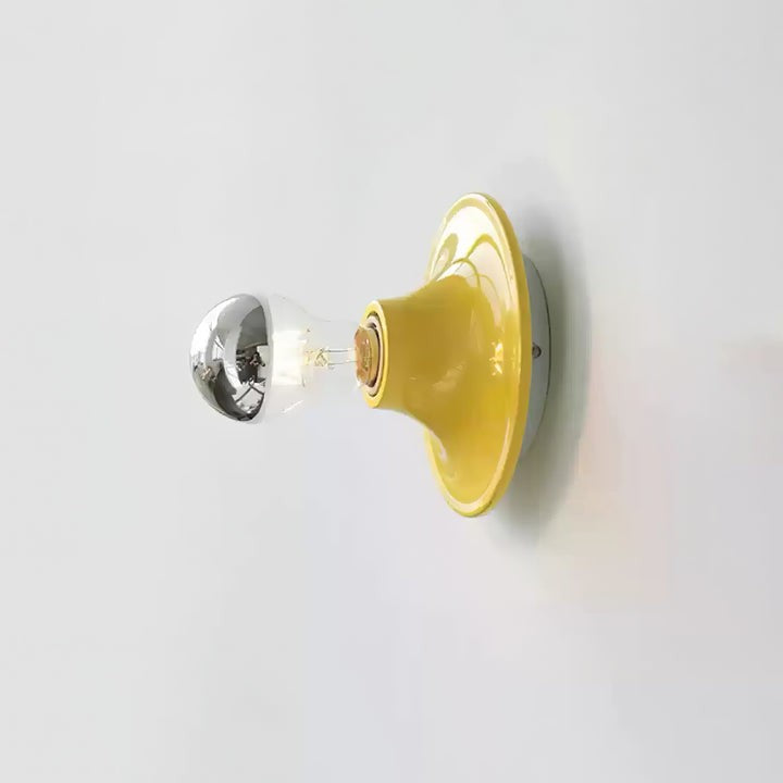 Sculptural Halo LED Wall Sconce