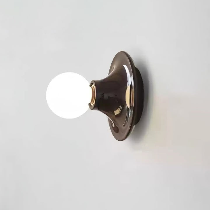 Sculptural Halo LED Wall Sconce