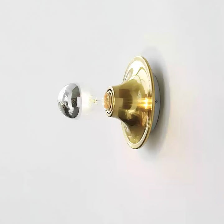 Sculptural Halo LED Wall Sconce