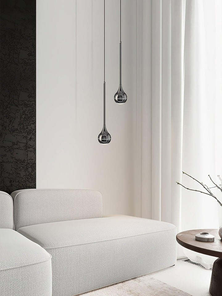 Sleek Acrylic LED Pendant Light with Clear Shade