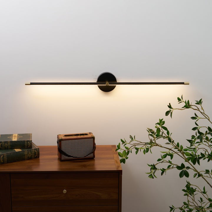 Slim Linear LED Plug-In Wall Sconce