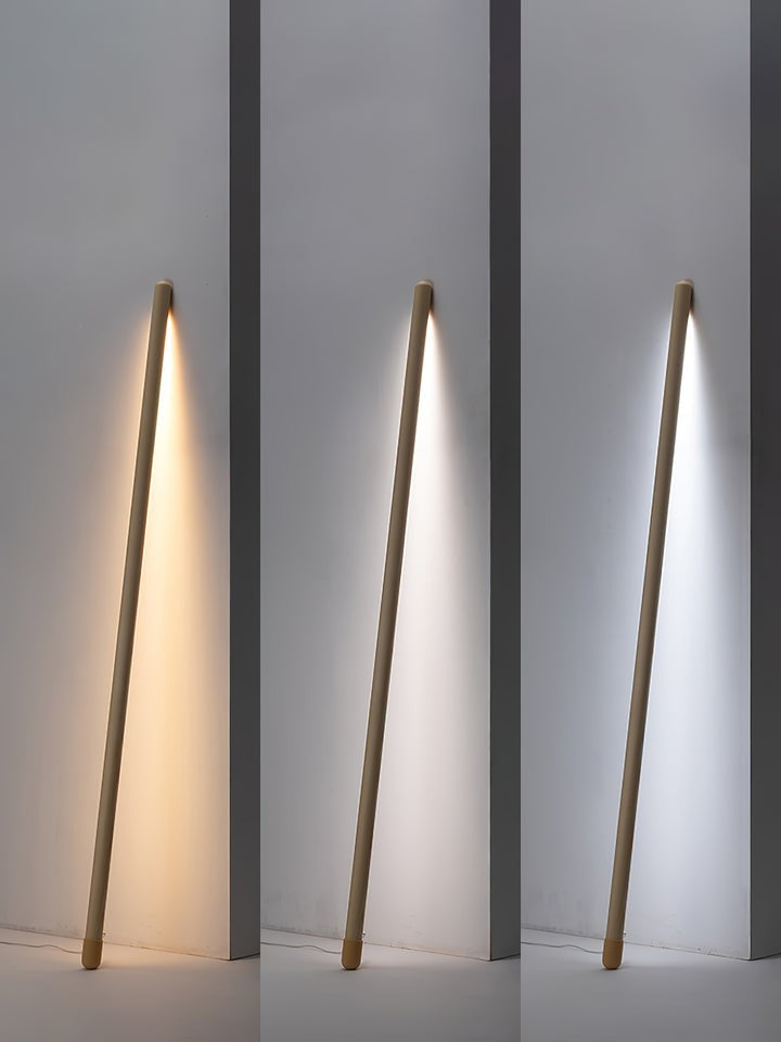Slim Wood LED Ambient Floor Lamp with Acrylic Diffuser