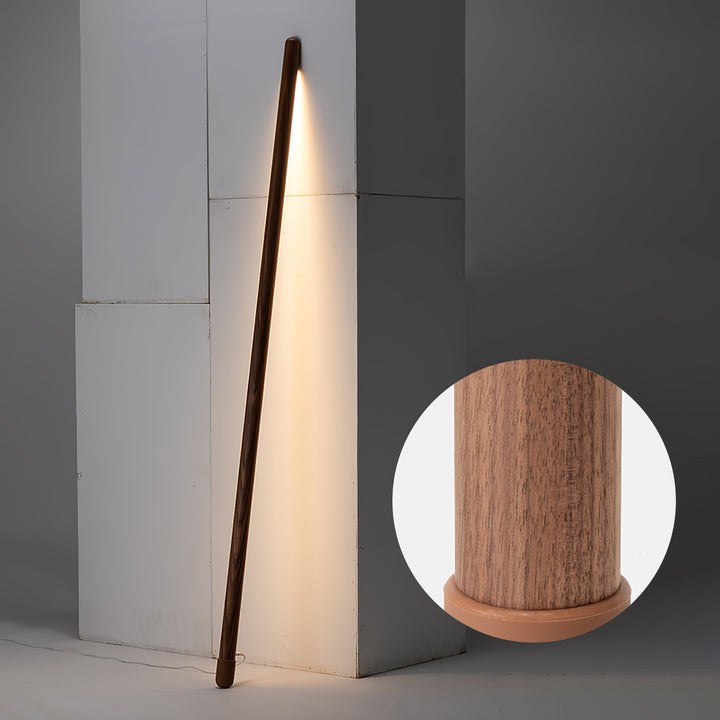 Slim Wood LED Ambient Floor Lamp with Acrylic Diffuser