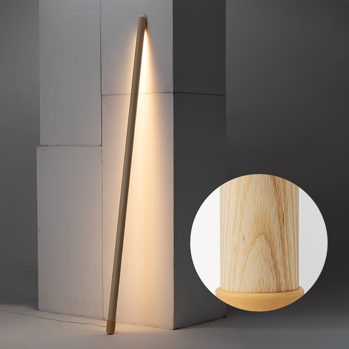 Slim Wood LED Ambient Floor Lamp with Acrylic Diffuser