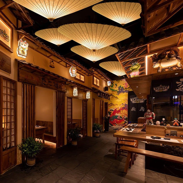 Soothing Fabric Umbrella Pendant Light