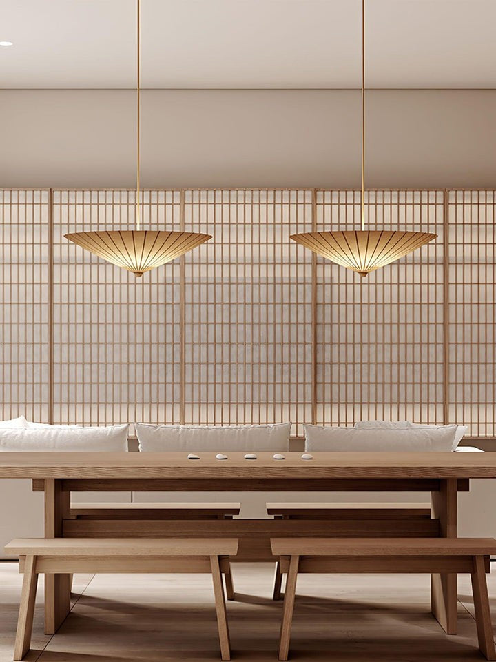 Soothing Fabric Umbrella Pendant Light