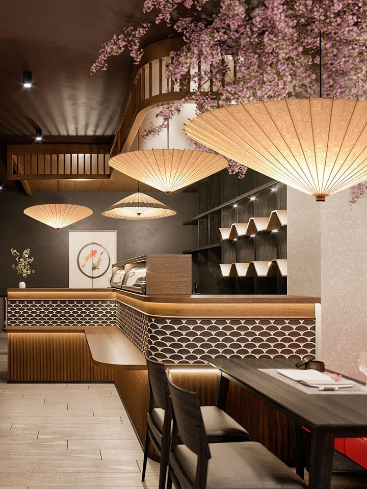 Soothing Fabric Umbrella Pendant Light