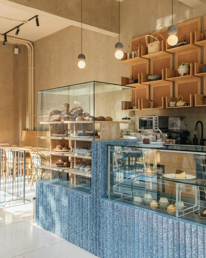 Spherical Volcanic Rock Pendant Light with Opal Glass Diffuser