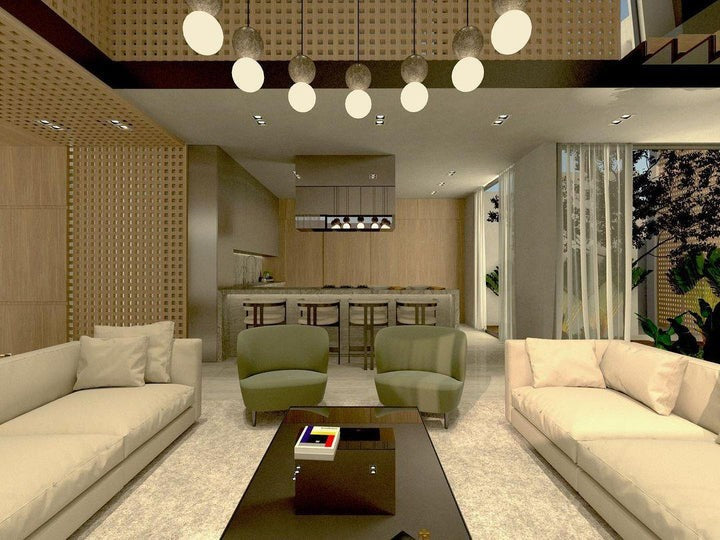 Spherical Volcanic Rock Pendant Light with Opal Glass Diffuser