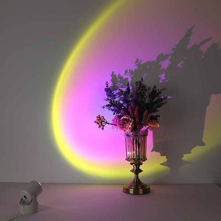 Sunset Glow LED Projection Table Lamp