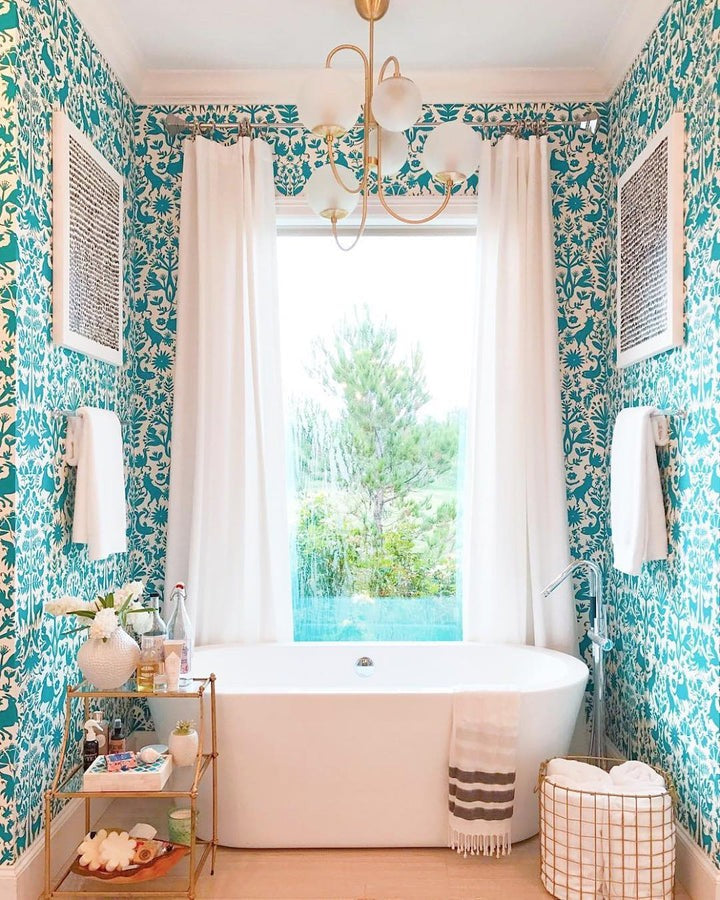 Swan-Neck Metal & Glass Globe Chandelier