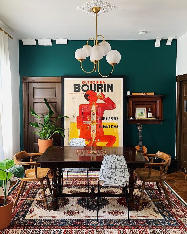 Swan-Neck Metal & Glass Globe Chandelier