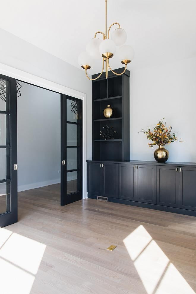 Swan-Neck Metal & Glass Globe Chandelier