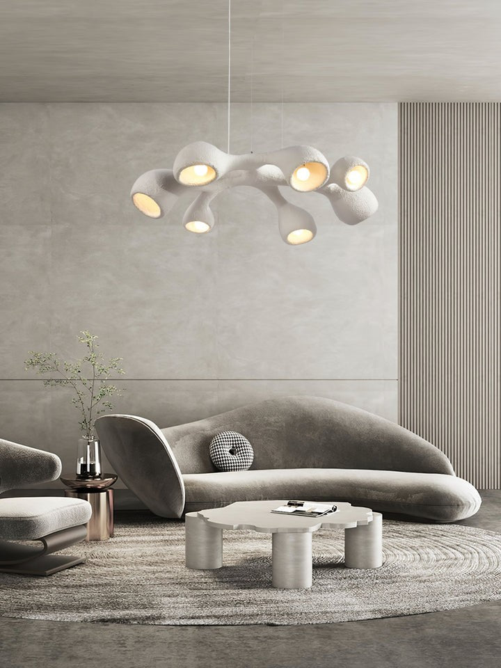 Textured Irregular Geometry Pendant Light
