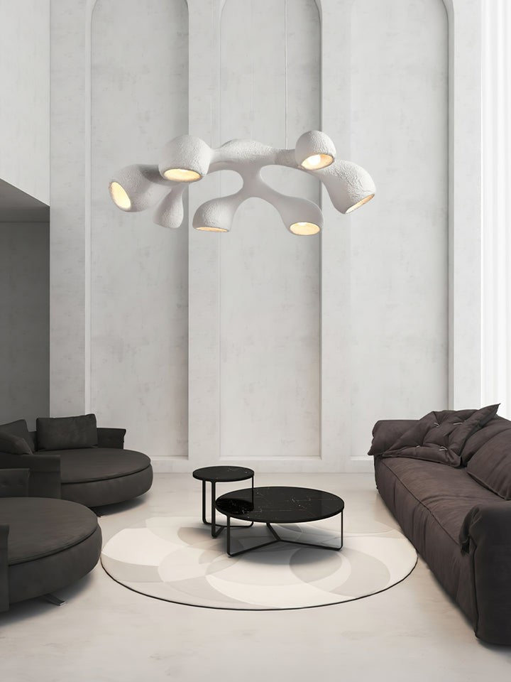 Textured Irregular Geometry Pendant Light