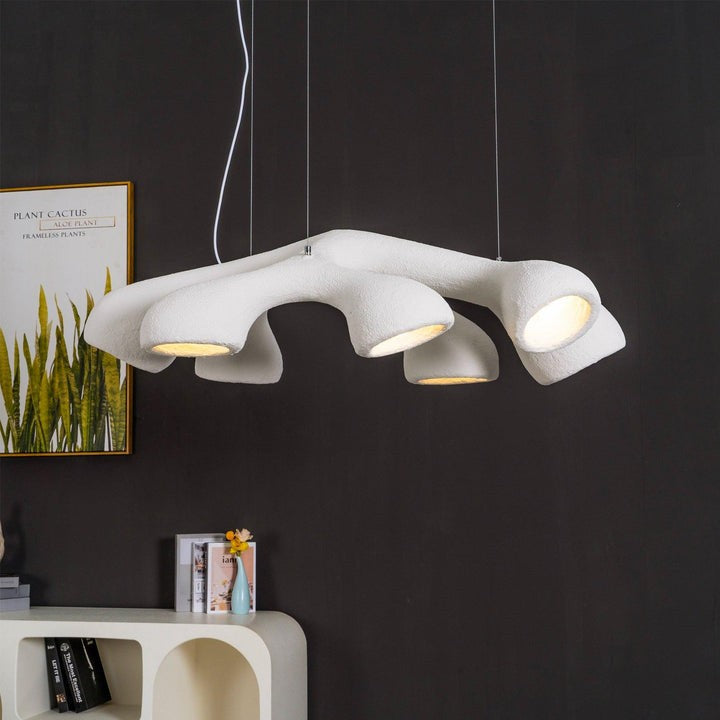 Textured Irregular Geometry Pendant Light