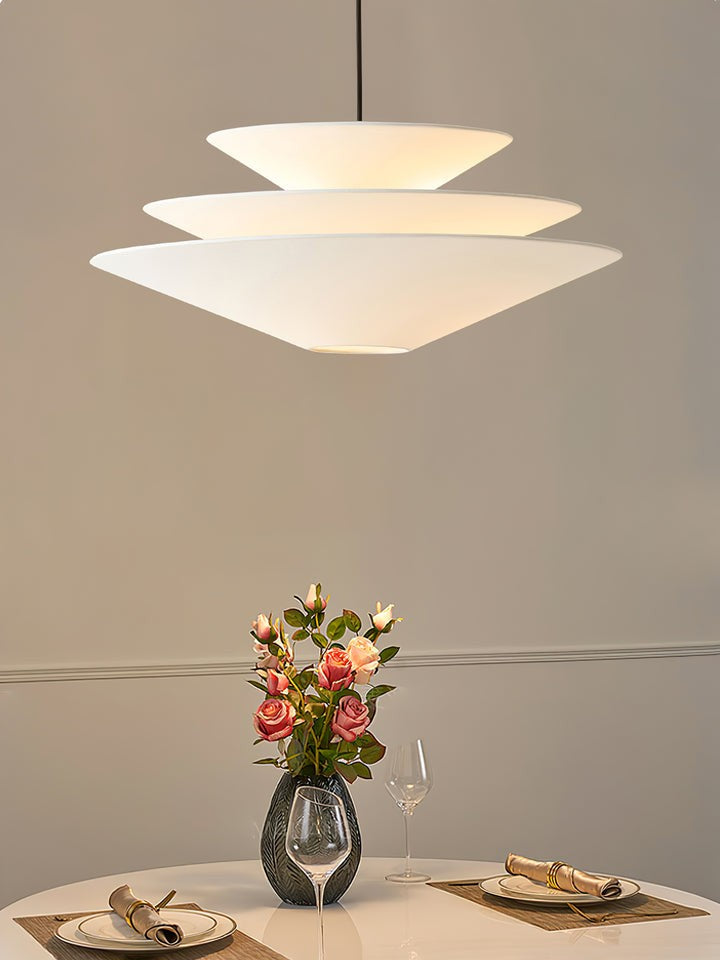 Tiered Inverted Cone Pendant Light