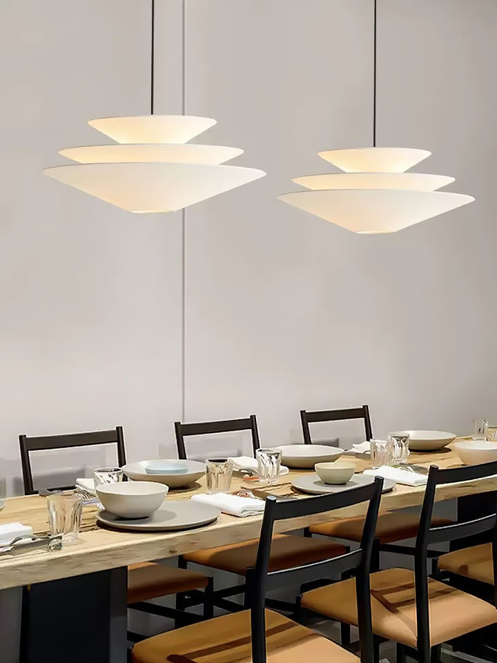 Tiered Inverted Cone Pendant Light