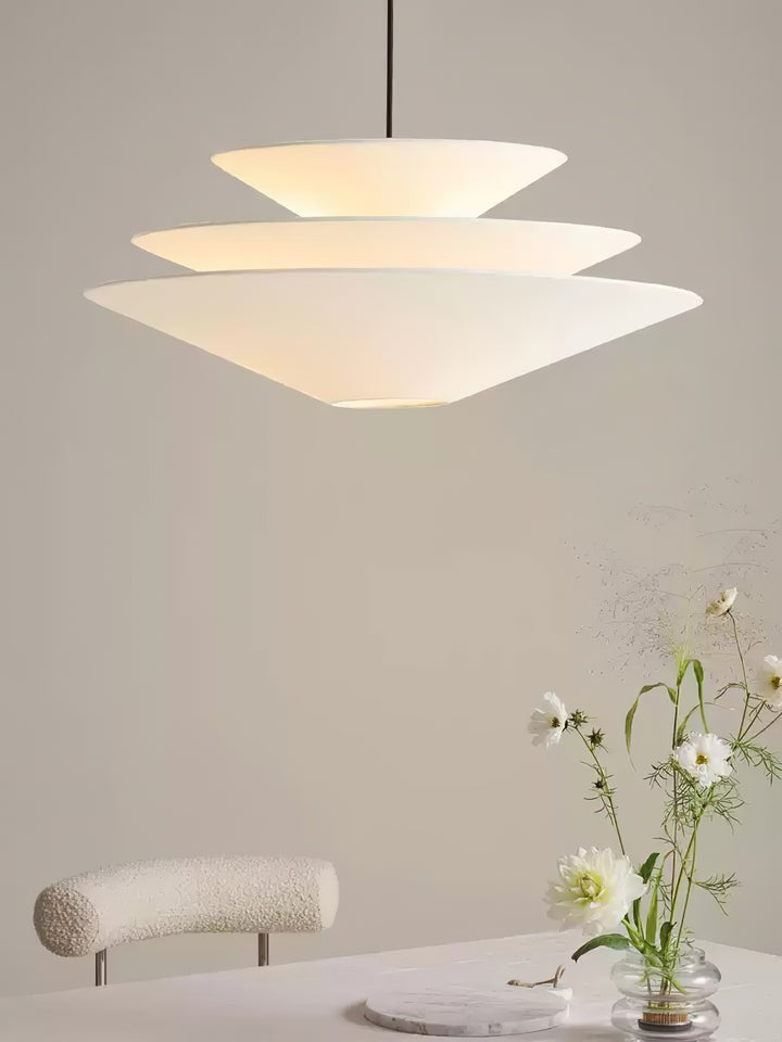 Tiered Inverted Cone Pendant Light