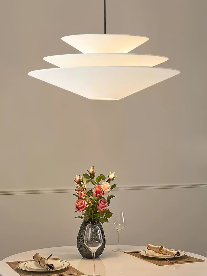 Tiered Inverted Cone Pendant Light