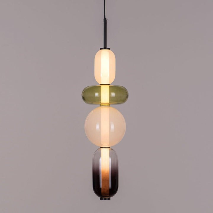 Tinted Glass Cluster Pendant Light