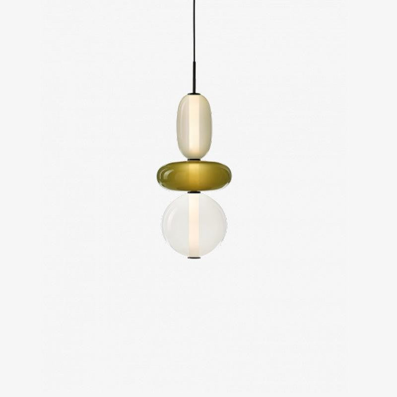 Tinted Glass Cluster Pendant Light