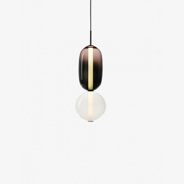 Tinted Glass Cluster Pendant Light
