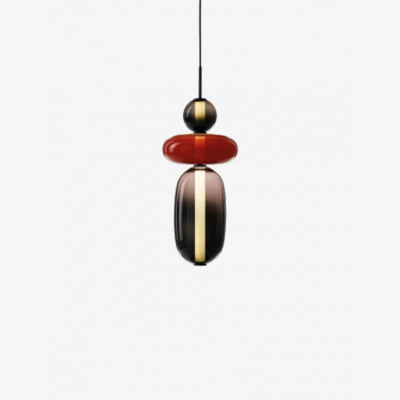 Tinted Glass Cluster Pendant Light