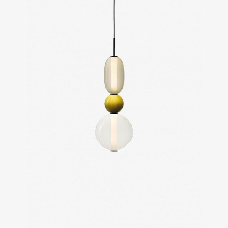 Tinted Glass Cluster Pendant Light