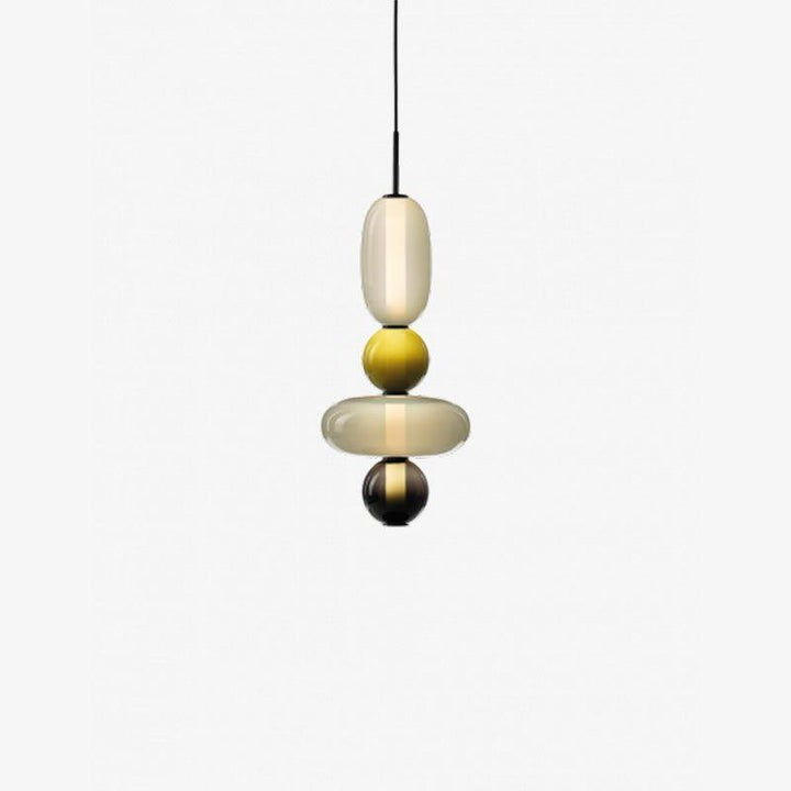 Tinted Glass Cluster Pendant Light