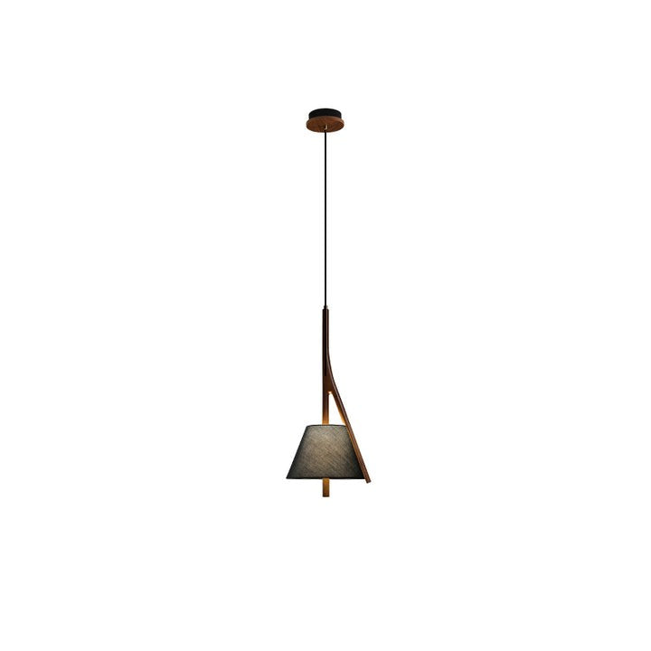 Triangular Wooden Pendant Ceiling Light
