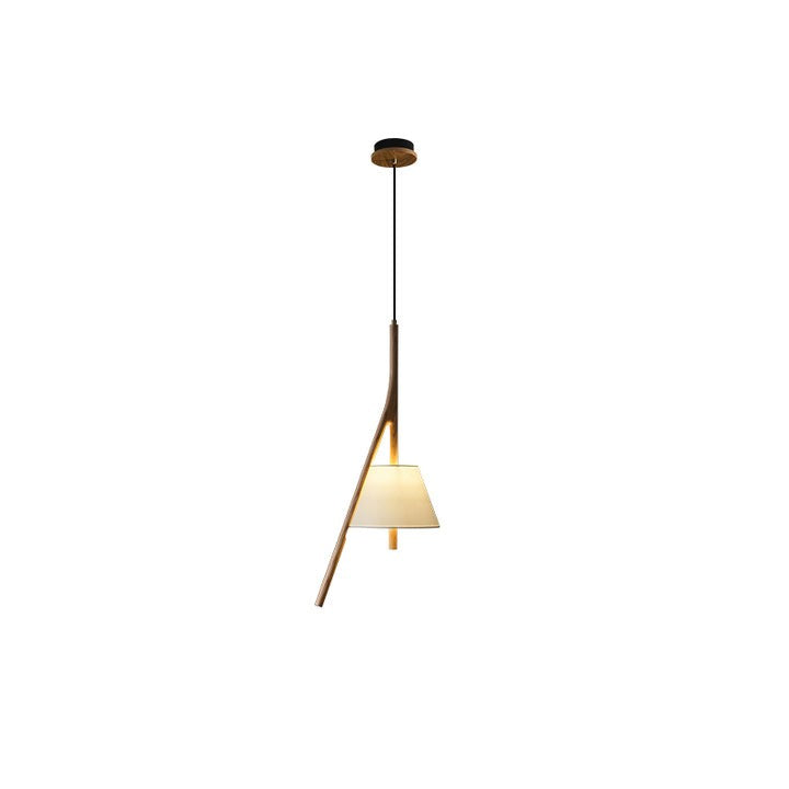 Triangular Wooden Pendant Ceiling Light