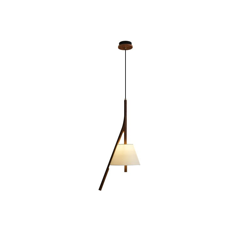 Triangular Wooden Pendant Ceiling Light