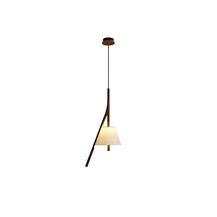 Triangular Wooden Pendant Ceiling Light