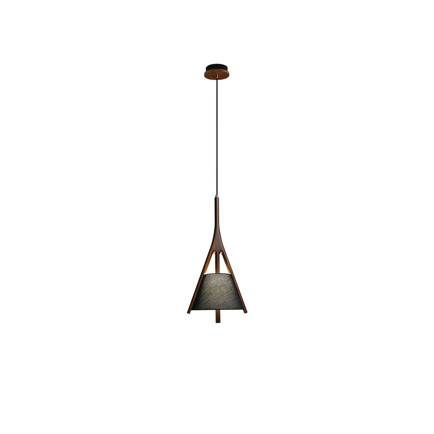 Triangular Wooden Pendant Ceiling Light