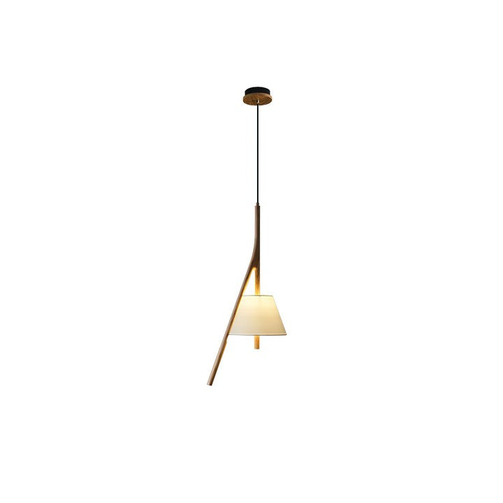 Triangular Wooden Pendant Ceiling Light