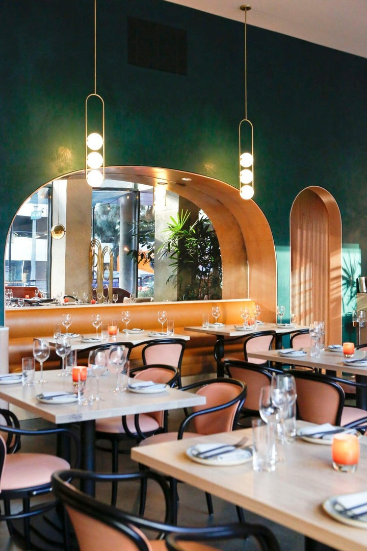 U-Shape Iron Pendant Light with Frosted Glass Globes
