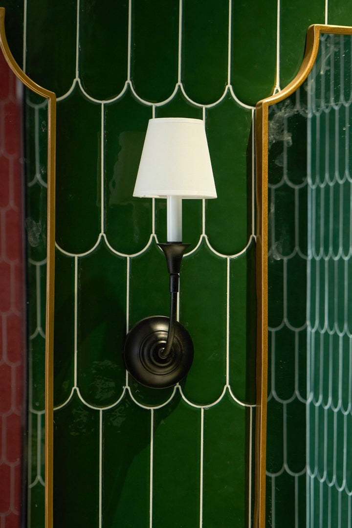 Versatile Fabric & Metal Wall Sconce