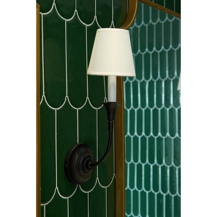 Versatile Fabric & Metal Wall Sconce