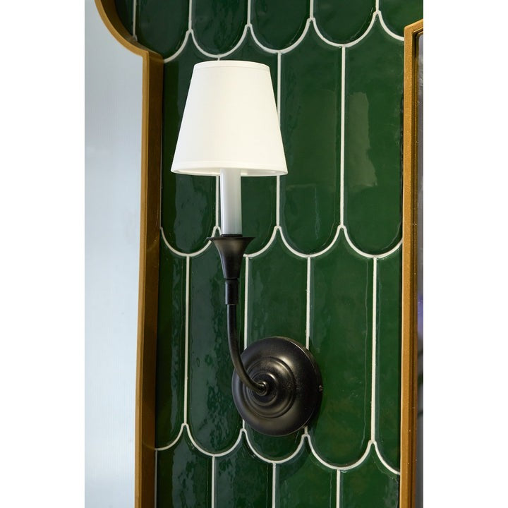 Versatile Fabric & Metal Wall Sconce