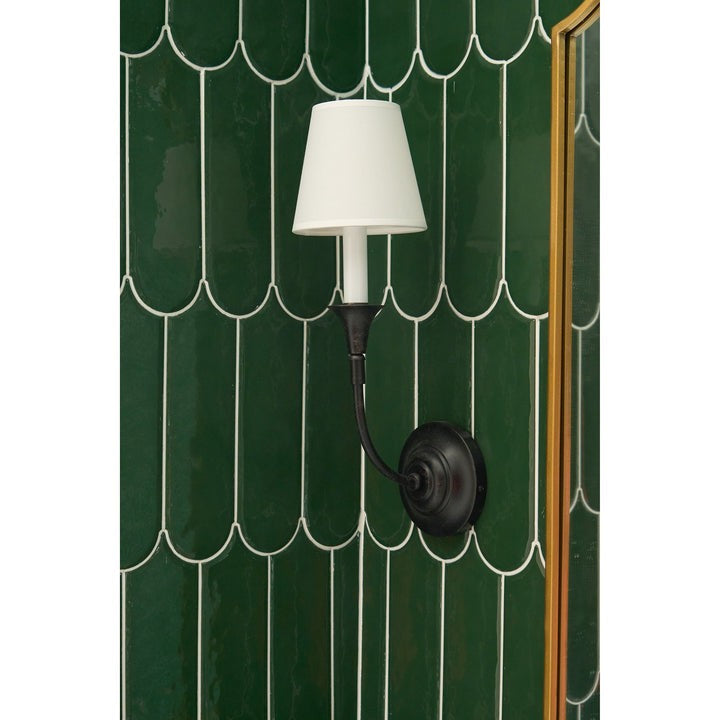 Versatile Fabric & Metal Wall Sconce
