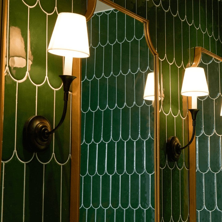 Versatile Fabric & Metal Wall Sconce