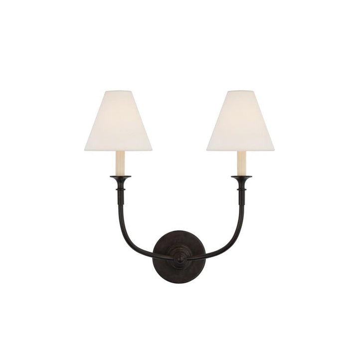 Versatile Fabric & Metal Wall Sconce