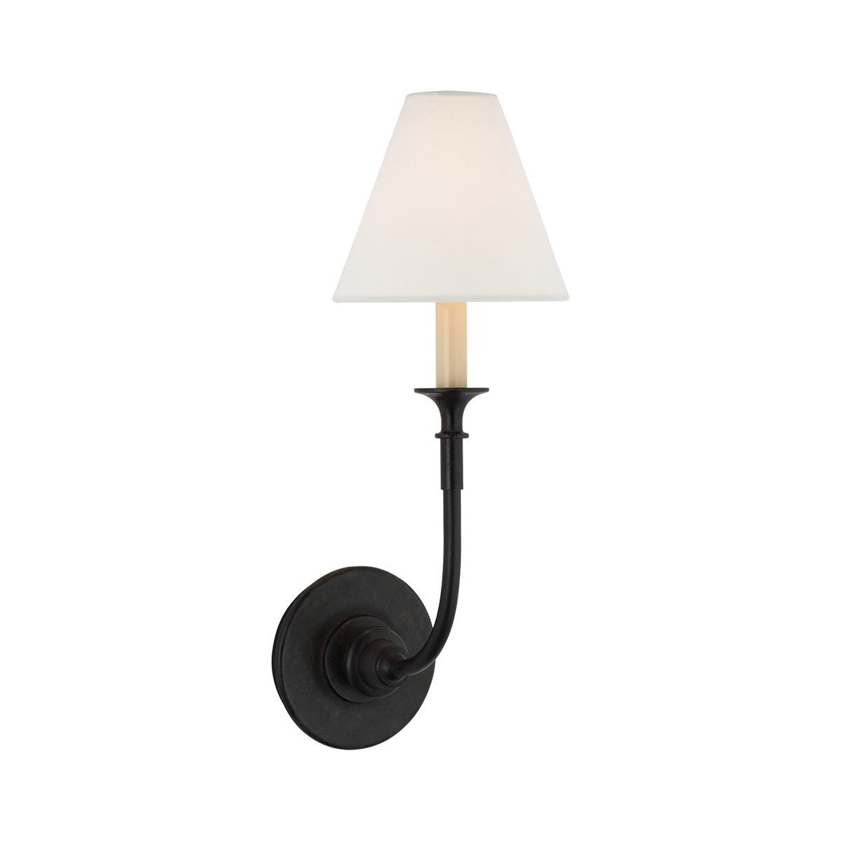 Versatile Fabric & Metal Wall Sconce